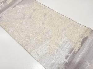 アンティーク　橋に樹木模様織り出し袋帯（材料）